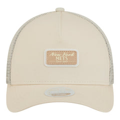 New York Mets New Era Women's Tonal Patch 9FORTY M-Crown A-Frame Trucker Adjustable Hat Outlet