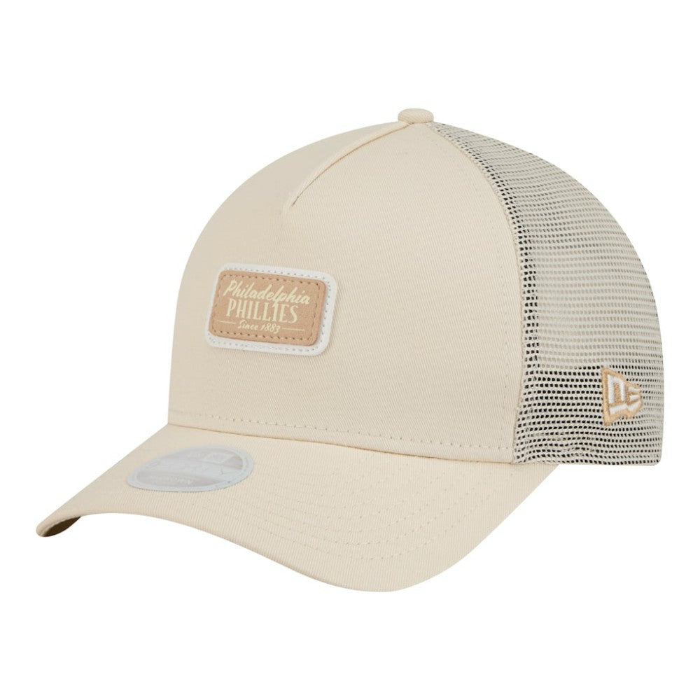 Philadelphia Phillies New Era Women's Tonal Patch 9FORTY M-Crown A-Frame Trucker Adjustable Hat Outlet