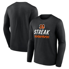 Cincinnati Bengals Streak Long Sleeve T-Shirt - Black - NFL