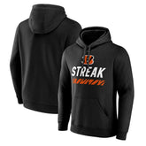 Cincinnati Bengals Streak Pullover Hoodie - Black - NFL