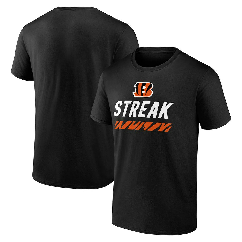 Cincinnati Bengals Streak T-Shirt - Black - NFL