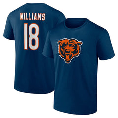 Caleb Williams Chicago Bears Icon Name & Number T-Shirt - Navy - NFL