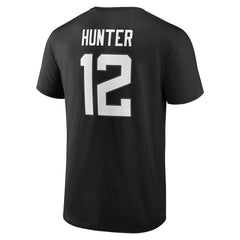 Travis Hunter Jacksonville Jaguars Icon Name & Number T-Shirt - Black - NFL