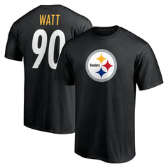 T.J. Watt Pittsburgh Steelers Icon Name & Number T-Shirt - Black - NFL
