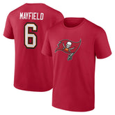 Baker Mayfield Tampa Bay Buccaneers Icon Name & Number T-Shirt - Red - NFL