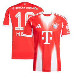 Adidas - Jamal Musiala Bayern Munich Home 2025/26 Replica Player Jersey - Red