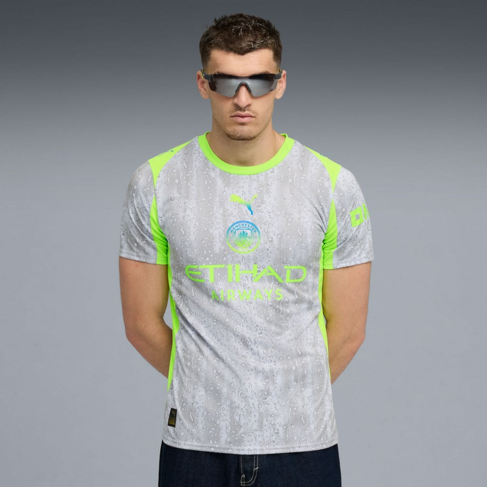 Puma - Manchester City 2025/26 Third Replica Jersey - Gray/Neon Green