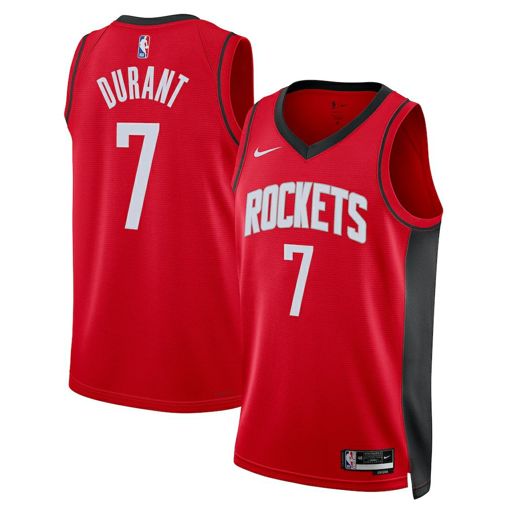 Nike Kevin Durant Houston Rockets Unisex Swingman Player Jersey Icon Edition Red