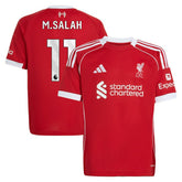 Adidas - Mohamed Salah Liverpool Youth 2025/26 Home Replica Jersey - Red