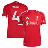 Adidas - Virgil van Dijk Liverpool 2025/26 Home Jersey - Red