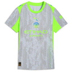 Puma - Manchester City Women's 2025/26 Third Replica Custom Jersey - Green/Neon Green