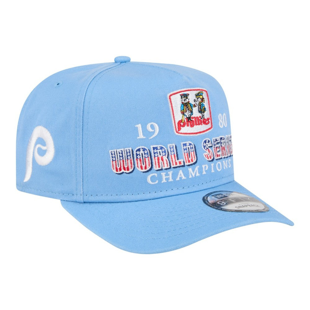 Philadelphia Phillies New Era 1980 World Series Champions Throwback 9FIFTY A-Frame Snapback Hat for sale