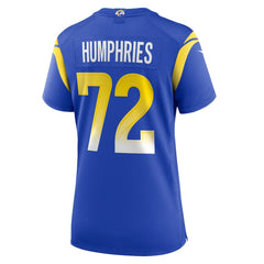 D.J. Humphries Los Angeles Rams Women's Team Game Jersey - Royal - Nike