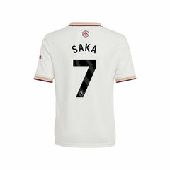Adidas - Bukayo Saka Arsenal Youth 2025/26 Third Replica Player Jersey - White