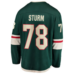 Nico Sturm Minnesota Wild Fanatics Home Breakaway Jersey - Green | Fanatics Lifestyle