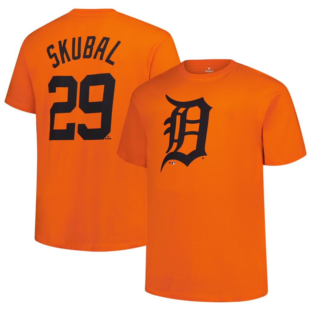 Tarik Skubal Detroit Tigers Fanatics Big & Tall Name & Number T-Shirt for sale