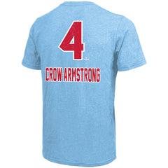 Pete Crow-Armstrong Chicago Cubs Majestic Threads Triblend Name & Number T-Shirt Sale