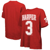Bryce Harper Philadelphia Phillies Majestic Threads Women's Oversized Name & Number T-Shirt Discount