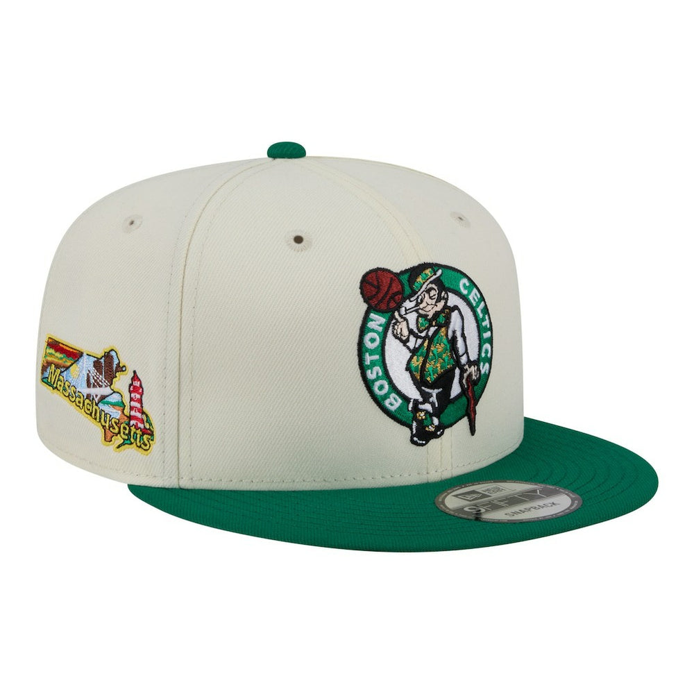 New Era Boston Celtics Injection Localized 9FIFTY Snapback Hat White
