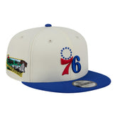 New Era Philadelphia 76ers Injection Localized 9FIFTY Snapback Hat White
