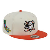 Anaheim Ducks New Era Injection Localized Two-Tone 9FIFTY Snapback Hat - White/Orange | New Era discount
