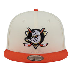 Anaheim Ducks New Era Injection Localized Two-Tone 9FIFTY Snapback Hat - White/Orange | New Era discount