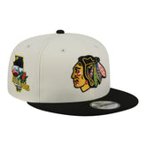 Chicago Blackhawks New Era Injection Localized Two-Tone 9FIFTY Snapback Hat - White/Black | New Era sale