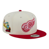 Detroit Red Wings New Era Injection Localized Two-Tone 9FIFTY Snapback Hat - White/Red | New Era on sale