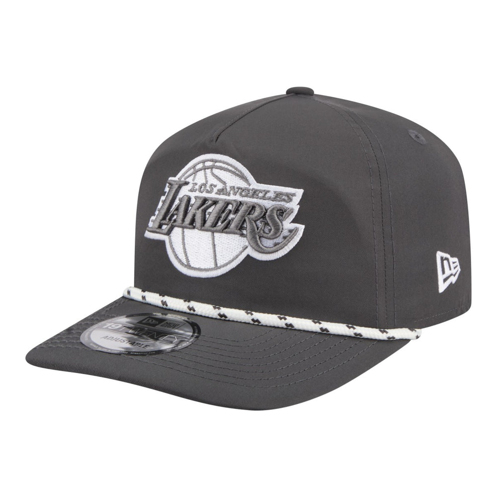 New Era Los Angeles Lakers Tonal Rope 19TWENTY Adjustable Hat Graphite