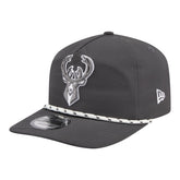 New Era Milwaukee Bucks Tonal Rope 19TWENTY Adjustable Hat Graphite