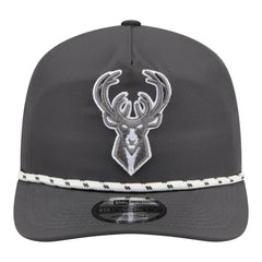 New Era Milwaukee Bucks Tonal Rope 19TWENTY Adjustable Hat Graphite