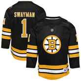 Jeremy Swayman Boston Bruins Outerstuff Youth Home Replica Jersey - Black | NHL near me