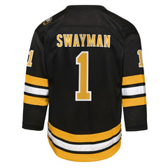 Jeremy Swayman Boston Bruins Outerstuff Youth Home Replica Jersey - Black | NHL near me
