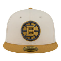 Boston Bruins New Era Colorpack Two-Tone 59FIFTY Fitted Hat - Cream/Tan | New Era on sale