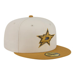 Dallas Stars New Era Colorpack Two-Tone 59FIFTY Fitted Hat - Cream/Tan | New Era discount