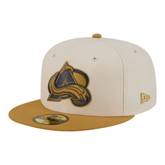 Colorado Avalanche New Era Colorpack Two-Tone 59FIFTY Fitted Hat - Cream/Tan | New Era discount