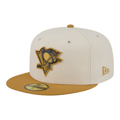 Pittsburgh Penguins New Era Colorpack Two-Tone 59FIFTY Fitted Hat - Cream/Tan | New Era near me