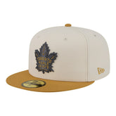 Toronto Maple Leafs New Era Colorpack Two-Tone 59FIFTY Fitted Hat - Cream/Tan | New Era on sale