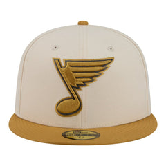 St. Louis Blues New Era Colorpack Two-Tone 59FIFTY Fitted Hat - Cream/Tan | New Era Clearance