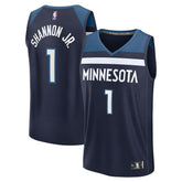 Fanatics Terrence Shannon Jr. Minnesota Timberwolves Fast Break Replica Jersey Navy Icon Edition
