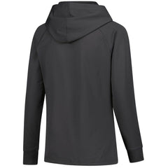 Connor Bedard Chicago Blackhawks Levelwear Women's Impression Name & Number Raglan Hoodie - Charcoal | NHL online