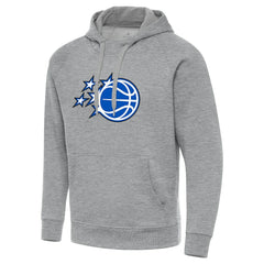 Orlando Magic Antigua New Logo Victory Pullover Hoodie Heather Gray