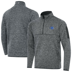 Orlando Magic Antigua New Logo Fortune Quarter-Zip Pullover Jacket Heather Gray