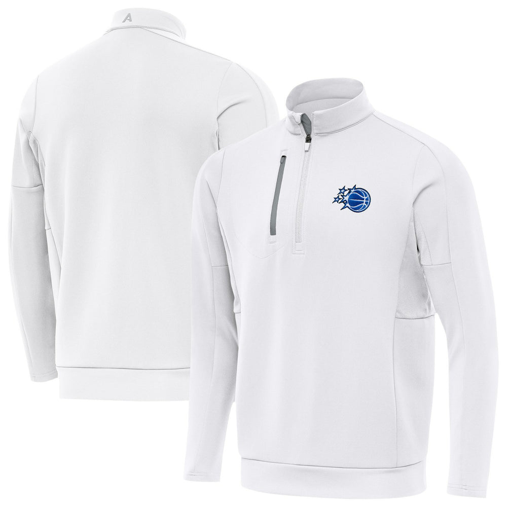 New Era Orlando Magic Antigua New Logo Generation Quarter-Zip Pullover Top White