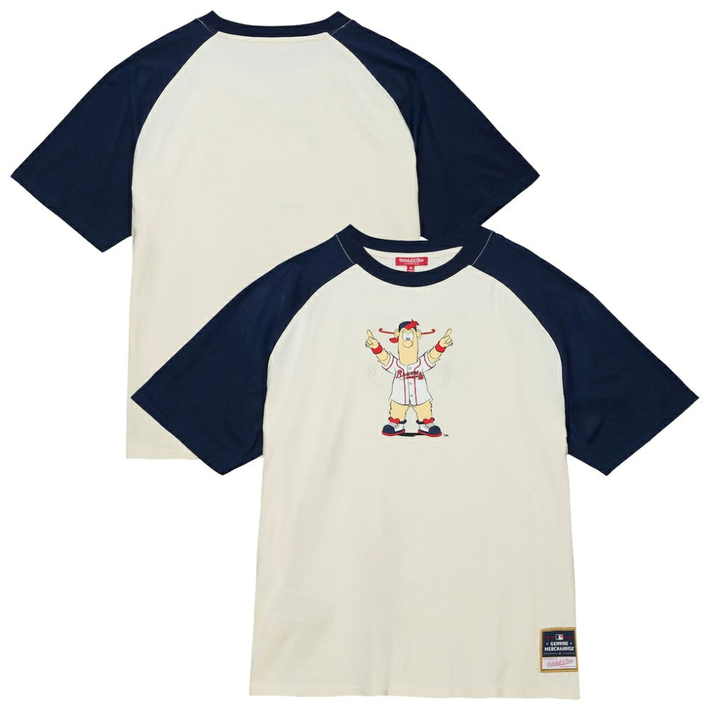 Atlanta Braves Mitchell & Ness Women's Boyfriend Raglan T-Shirt for sale