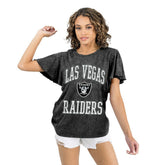 Las Vegas Raiders Gameday Couture Women's Relaxed Flutter Sleeve T-Shirt - Black - NFL