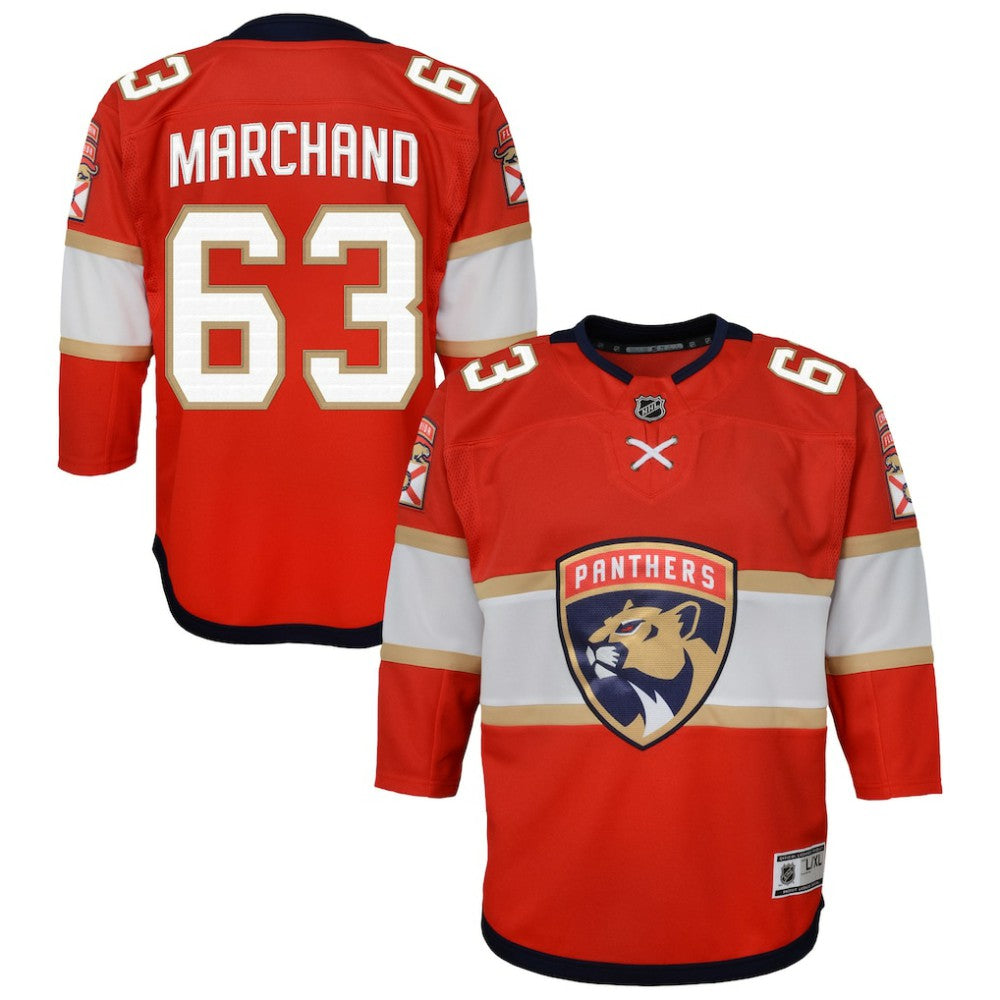 Brad Marchand Florida Panthers Outerstuff Youth Premier Player Jersey - Red | NHL online