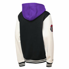Mitchell & Ness Toronto Raptors Youth Hardwood Classics Courtside Fleece Full-Snap Hooded Jacket Black