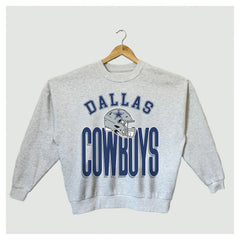 Dallas Cowboys Gameday Couture Women's Fierce Focus Premium Oversized Fleece Pullover Sweatshirt - Ash - NFL