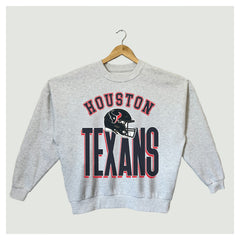 Houston Texans Gameday Couture Women's Fierce Focus Premium Oversized Fleece Pullover Sweatshirt - Ash - NFL